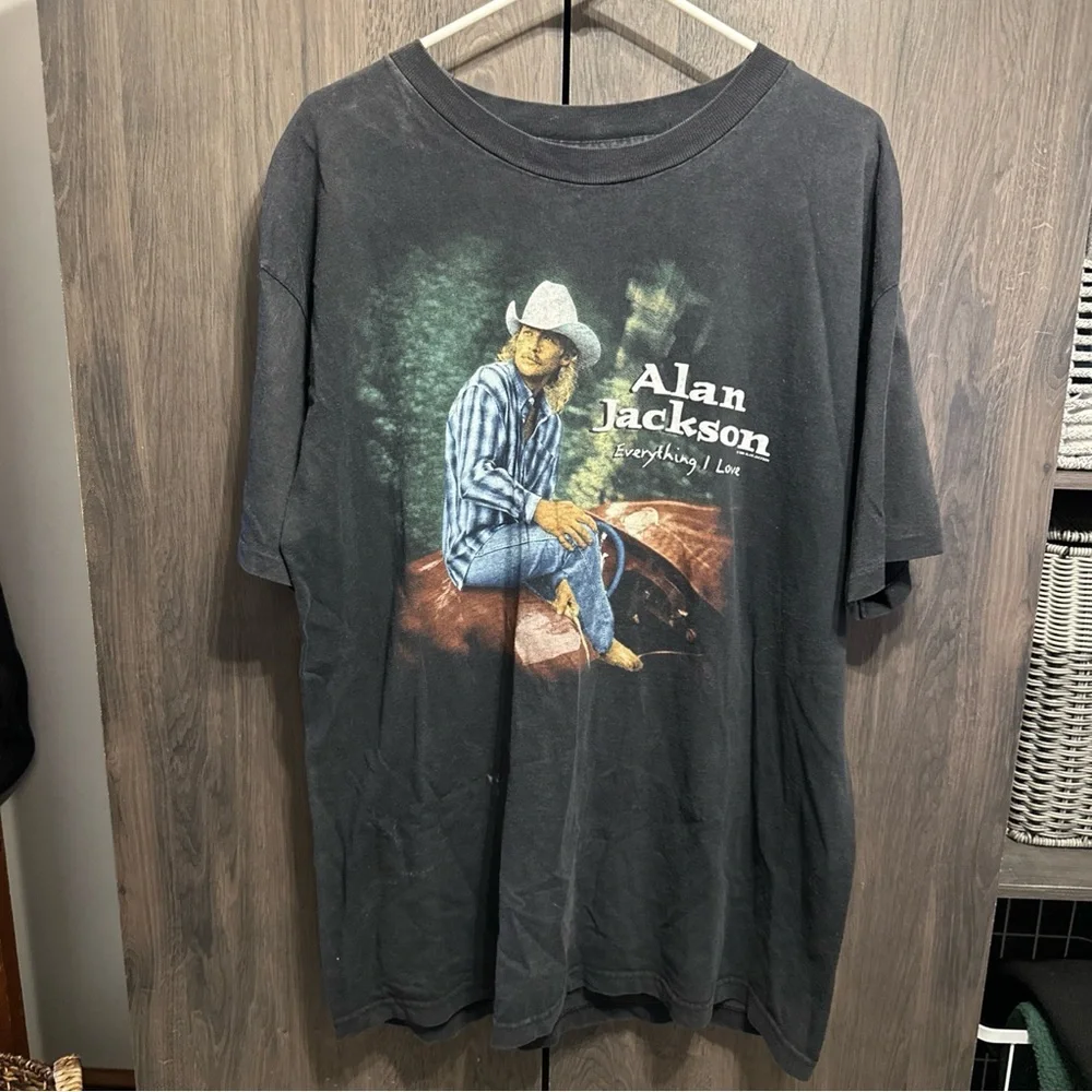 Vintage 1996 Alan Jackson “Everything I Love” Shirt - Picture 1 of 6